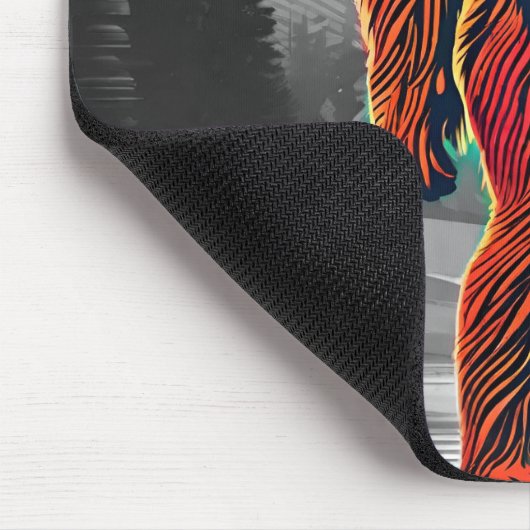 Bigfoot Sasquatch optillen Ik geloof in jou Muismat (Hoek)