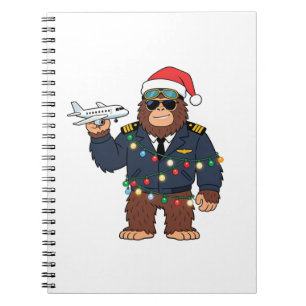 Bigfoot Sasquatch Piloot Kerstmis 2026 Vakantie Notitieboek