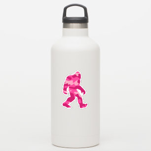 Bigfoot Sasquatch Pink Camo Sticker
