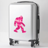 Bigfoot Sasquatch Pink Camo Sticker (Koffer)
