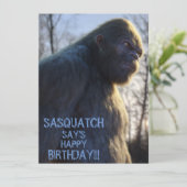 bigfoot, sasquatch, platte kaart (Staand voorkant)