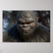 BIGFOOT SASQUATCH PORTRAIT CLOUP III POSTER (Voorkant)