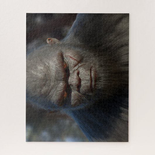 BIGFOOT SASQUATCH PORTRAIT DICHT UPPuzzle Legpuzzel (Verticaal)