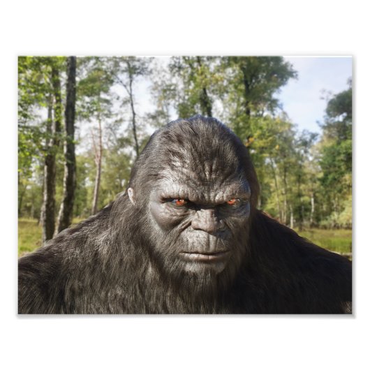 BIGFOOT SASQUATCH PORTRAIT Fotouitbreiding Foto Afdruk (Voorkant)