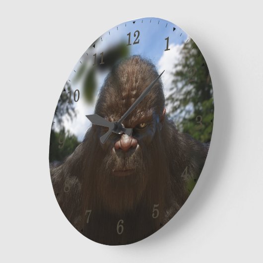 BIGFOOT SASQUATCH PORTRAIT GROTE KLOK (Hoek)