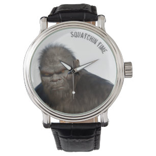 BIGFOOT SASQUATCH PORTRAT HORLOGE