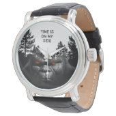 BIGFOOT SASQUATCH PORTRAT HORLOGE (Gekanteld)