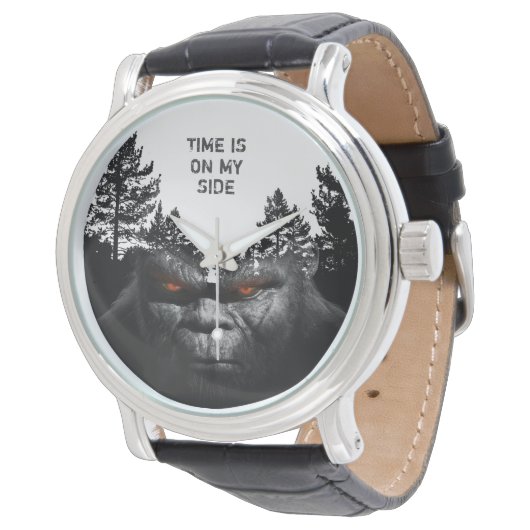 BIGFOOT SASQUATCH PORTRAT HORLOGE (Gekanteld)