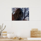 BIGFOOT SASQUATCH PORTRAT IN PROFIEL BIJ DUSK II POSTER (Keuken)