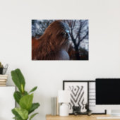 BIGFOOT SASQUATCH PORTRAT IN PROFIEL BIJ DUSK IV POSTER (Thuiskantoor)