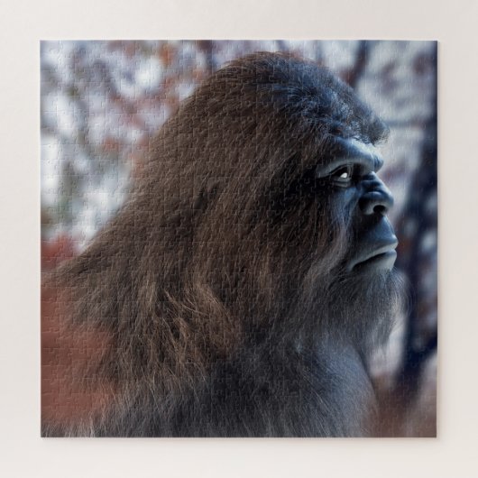 BIGFOOT SASQUATCH PORTRAT IN PROFIEL BIJ DUSK LEGPUZZEL (Verticaal)