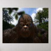 BIGFOOT SASQUATCH PORTRAT POSTER (Voorkant)