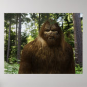 BIGFOOT SASQUATCH PORTRAT POSTER (Voorkant)