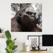 BIGFOOT SASQUATCH PORTRAT POSTER (Thuiskantoor)