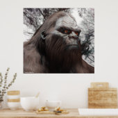 BIGFOOT SASQUATCH PORTRAT POSTER (Keuken)
