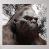 BIGFOOT SASQUATCH PORTRAT POSTER (Voorkant)