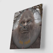 BIGFOOT SASQUATCH PORTRAT VIERKANTE KLOK (Hoek)