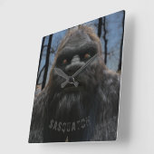 BIGFOOT SASQUATCH PORTRAT VIERKANTE KLOK (Hoek)