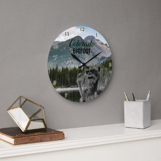 BIGFOOT SASQUATCH PORTRET wandklok