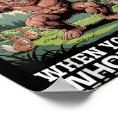 Bigfoot Sasquatch Poster (Hoek)