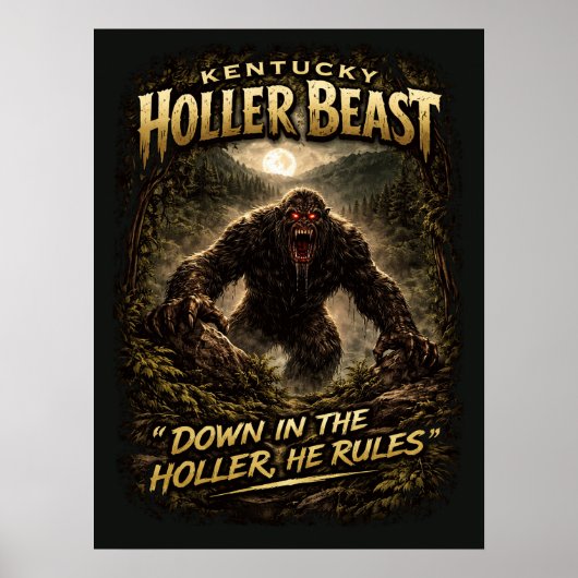 Bigfoot Sasquatch Poster (Voorkant)