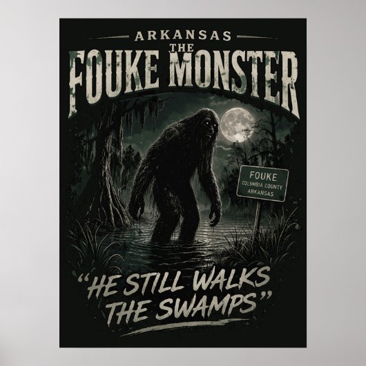 Bigfoot Sasquatch Poster (Voorkant)