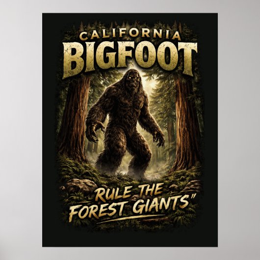 Bigfoot Sasquatch Poster (Voorkant)