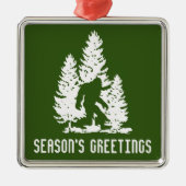 Bigfoot Sasquatch Premium Square Ornament (Voorkant)