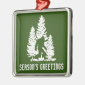 Bigfoot Sasquatch Premium Square Ornament (Links)