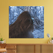 BIGFOOT SASQUATCH PROFIEL Strette Canvas afdrukken (Insitu (Woonkamer))