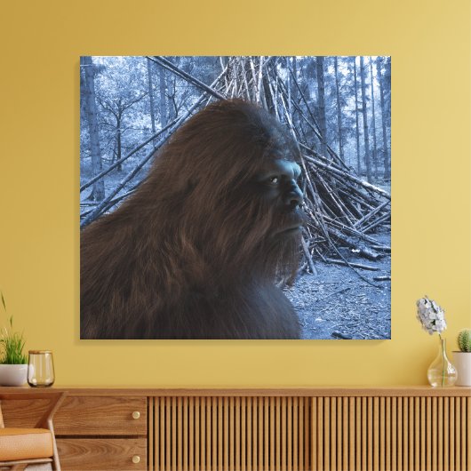 BIGFOOT SASQUATCH PROFIEL Strette Canvas afdrukken (Insitu (Woonkamer))