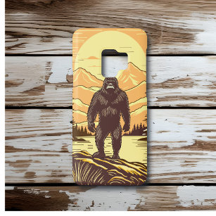 Bigfoot Sasquatch Retro Art gepersonaliseerd Case-Mate Samsung Galaxy S9 Hoesje