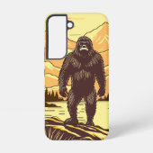 Bigfoot Sasquatch Retro Art gepersonaliseerd Samsung Galaxy Hoesje (Achterkant)