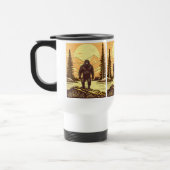 Bigfoot Sasquatch Retro Art Reisbeker (Links)