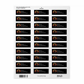 BigFoot Sasquatch Retro Zonsondergang Bos Adres Etiket (Full Sheet)