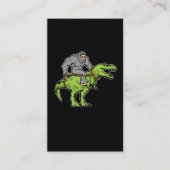Bigfoot Sasquatch Riding Dinosaur T rex Visitekaartje (Voorkant)