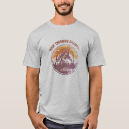 bigfoot sasquatch rock gooien kampioen T-Shirt