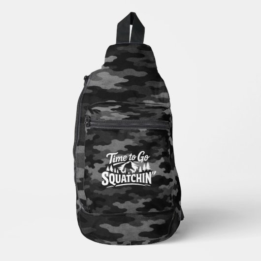 Bigfoot Sasquatch Schoudertas Sling Bag (Voorkant)