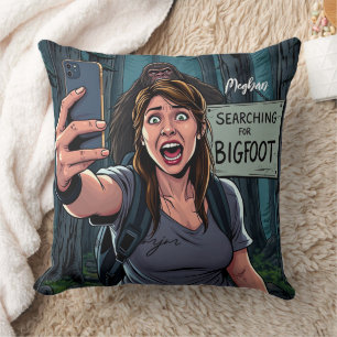 Bigfoot Sasquatch Selfie Kussen