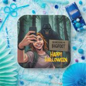 Bigfoot Sasquatch Selfie Papieren Bordje (Feest)