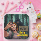 Bigfoot Sasquatch Selfie Papieren Bordje (Feest)
