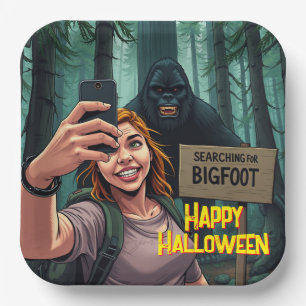 Bigfoot Sasquatch Selfie Papieren Bordje