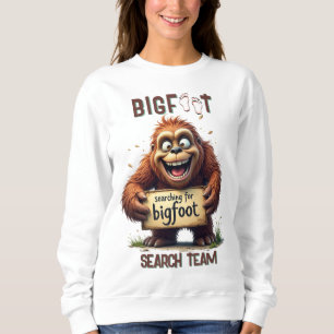 Bigfoot Sasquatch Selfie Zwart Trui