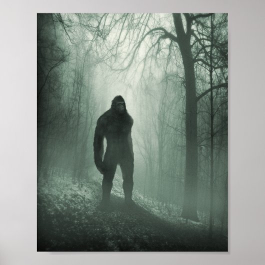 Bigfoot/Sasquatch Silent Watcher Poster (Voorkant)