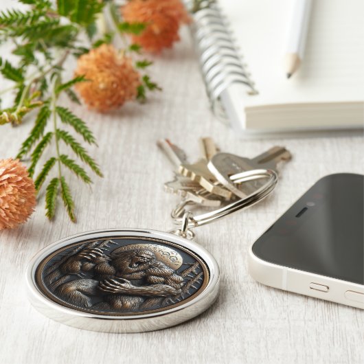 Bigfoot / Sasquatch-Sleutelhanger Sleutelhanger (Zijkant)