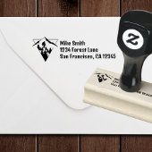 BigFoot Sasquatch Squatchy Forest Mountain Simple Rubberstempel