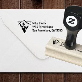 BigFoot Sasquatch Squatchy Forest Mountain Simple Rubberstempel