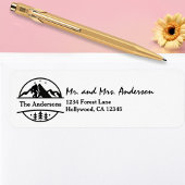 BigFoot Sasquatch Squatchy Forest Mountains Simple Etiket