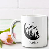 BigFoot Sasquatch Squatchy Outdoors Nature Custom Koffiemok