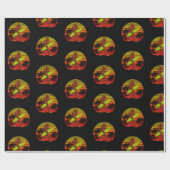 Bigfoot Sasquatch Surfer Man Surf Board Cadeaupapier (Vlak)